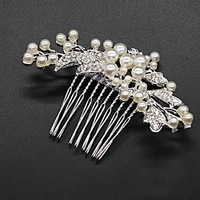 Handmade Bridal Alloy Headdress with Pearls 1 PC Wedding / Party / Evening Headpiece miniinthebox