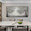 Handmade Oil Painting Canvas Wall Art Decoration Abstract Plant Painting Flowering Rree for Home Decor Rolled Frameless Unstretched Painting miniinthebox