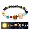 handmade universe guardian bracelets nine planets star natural stone astronomy bracelet for women men gift 1pcs