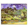 Handmade Vincent van Gogh Oil Painting (Thatched Cottages at Cordeville)