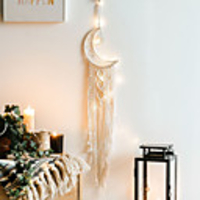 Handmade Woven Tapestry Moon Dream Catcher Nordic Decoration Gift Creative Gifts For Students
