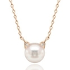 handpicked aaa cat ear freshwater cultured pearl necklace pendant - yellow