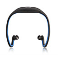 Hands-free Noise Cancellation Sports MP3 Player with 4GB Memory (Black-Blue)