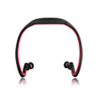 Hands-free Noise Cancellation Sports MP3 Player with 4GB Memory (Black-Red)