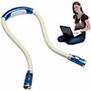 Handsfree Reading Light Creative Novelty Flexional Neck LED Reading Light Adjustable Flexible LED Flash Light for Running Reading Book Blue