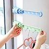 Hanging Clothes Useful Product Dormitory Drying Rod Travel Clothing Balcony Indoor Five-hole Hole Punched Simplicity