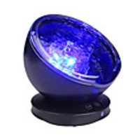 Hanging Night Light Projector Ocean Blue Sea Waves Projection Lamp With Mini Speaker Ocean Waves Night Light