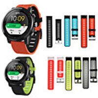 HANGRUI Double Sided Silicone Wristband Bracelet Band For Xiaomi Huami Amazfit GTR 47mm/Amazfit Stratos 2 2S Quick Release Strap