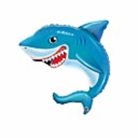 happy blue shark jumbo 36 foil party balloon