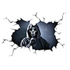 Happy Halloween3D Horror Decal Automobile Car Styling Rear Windscreen PVC Reflective Sticker Halloween Gift Car Sticker