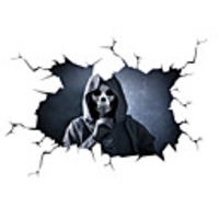 Happy Halloween3D Horror Decal Automobile Car Styling Rear Windscreen PVC Reflective Sticker Halloween Gift Car Sticker