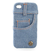 Hard Case Protector Back Cover Shell Jean Design For IPhone4(blue)