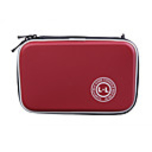 Hard Protective Carry Pouch Carabiner Clip for Nintendo DSi XL (Red)