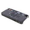 Hard Protective Case with Camera Print for iPhone 4 (Black)