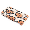 Hard Protective Case with Leopard Print for iPhone 4 (Orange)