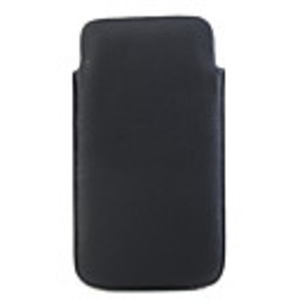 Hard PU Leather Case for iPhone 4 Black