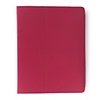 Hard PU Leather Case Skin for Apple iPad 2 - Rose Red