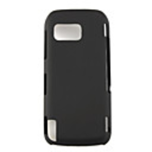 Hard Rubber Case Cover For Nokia 5800 Black