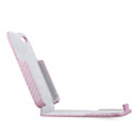 Hard Rubber Leather Case for iPhone 4 Pink