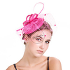 Hat Masquerade Kentucky Derby Hat 1950s 1920s Vintage Feather For Queen Audrey Hepburn Cosplay Halloween Carnival Women