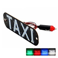 HAUSNN LED Windscree Light Pad TAXI Style for Taxi Driver with 12V Car Charger 4 Color and 2 size Choose miniinthebox