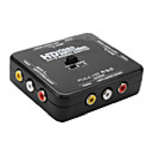 HD Audio Video 3-Switch Box (AV S,  Black)