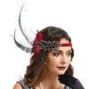 Head Jewelry Flapper Headband 1920s Vintage The Great Gatsby Feather For The Great Gatsby Cosplay Women