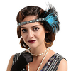 Head Jewelry Flapper Headband 1920s Vintage The Great Gatsby Feather For The Great Gatsby Cosplay Women