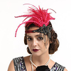 Head Jewelry Flapper Headband 1920s Vintage The Great Gatsby Feather For The Great Gatsby Cosplay Women