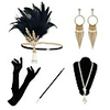 Headbands Earrings Pearl Necklace Outfits 1920s Alloy For The Great Gatsby Cosplay Women