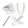 Headbands Pearl Necklace Outfits 1920s Alloy For The Great Gatsby Cosplay Women