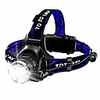 headlamp,  super bright led headlamps 18650 usb rechargeable ipx4 waterproof flashlight with zoomable work light,  hard hat light for camping,  hiking,  outdoors (blue)