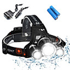 Headlamps Bike Light Headlight Waterproof Rechargeable 5000 lm LED 3 Emitters 4 Mode with Batteries and Chargers Waterproof Rechargeable Impact Resistant Camping / Hiking / Caving Everyday Use Police
