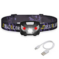 Headlamps Emitters Portable Windproof Anti-skidding Wearproof Durable Camping / Hiking / Caving Everyday Use Cycling / Bike Black