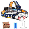 Headlamps Headlight LED 8 Emitters 8 Mode with Batteries and USB Cable Portable Adjustable Durable Camping / Hiking / Caving Cycling / Bike Fishing Black