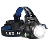 Headlamps Headlight Waterproof Rechargeable 1600 lm LED LED Emitters 3 Mode with Batteries and Charger Waterproof Zoomable Rechargeable Adjustable Focus Impact Resistant Strike Bezel Camping / Hiking