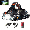 Headlamps Headlight Waterproof Zoomable 6000 lm LED Emitters 4 Mode with Batteries and Charger Waterproof Zoomable Rechargeable Super Light Camping / Hiking / Caving Everyday Use Diving / Boating AU