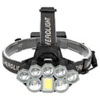 Headlamps LED 8 Emitters Portable Adjustable Wearproof Durable Camping / Hiking / Caving Everyday Use Cycling / Bike Black