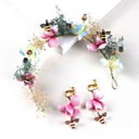 Headpieces Polyester Headdress with Floral 1 Piece Daily Wear Headpiece