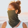 Headwear Balaclava Neck Gaiter Neck Tube Solid Color Sunscreen Breathable Quick Dry Dust Proof Reflective Strips Bike / Cycling Dark Grey Green White Summer for Men