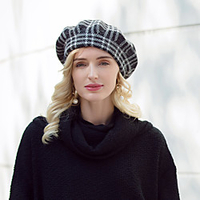 Headwear Casual Daily Acrylic / Cotton / Rabbit Hair Hats with Plaid 1pc Casual / Daily Wear Headpiece miniinthebox