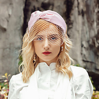 Headwear Elegant Polyester Hats with Bowknot 1pc Wedding / Party / Evening Headpiece miniinthebox