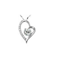 Heart Design Crystal Necklace