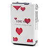 Heart Pattern Cigarette Case Dispenser with Lighter