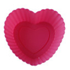 Heart Shaped Silicone Mould for DIY Cake/Muffin/Cupcake/Soap,  Pink