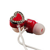Heart Shaped Stereo Earphones (Red)