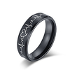heartbeat rings for couples i love you more i love you most matching promise rings wedding bands sets for him and her with box titanium stainless steel comfort fit miniinthebox