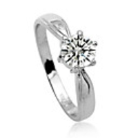 Hearts And Arrows Diamond Inlaid Ring