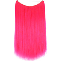 Heat Resistant Synthetic Hair Straight 110g Elasticity Invisible Wire Halo Hair Extensions miniinthebox
