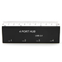 Hi-Speed 4 Ports USB 2.0 Hub with 10 cm Ruler